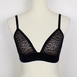 nwt Victoria's Secret triangle bralette mesh lace animal print leopard cheetah